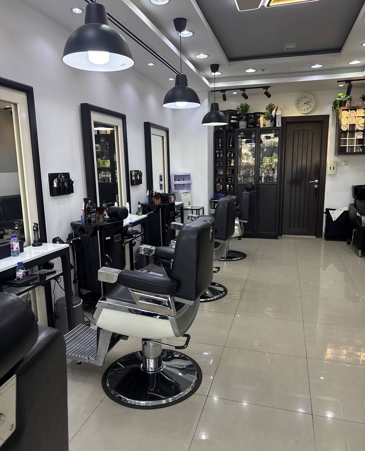 Barber chairs at Kings Cut